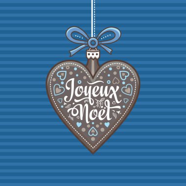 Noel kartı. Joyeux Noel. Tatil arka plan.