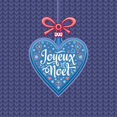 Tatil arka plan. Noel kartı Joyeux Noel. 
