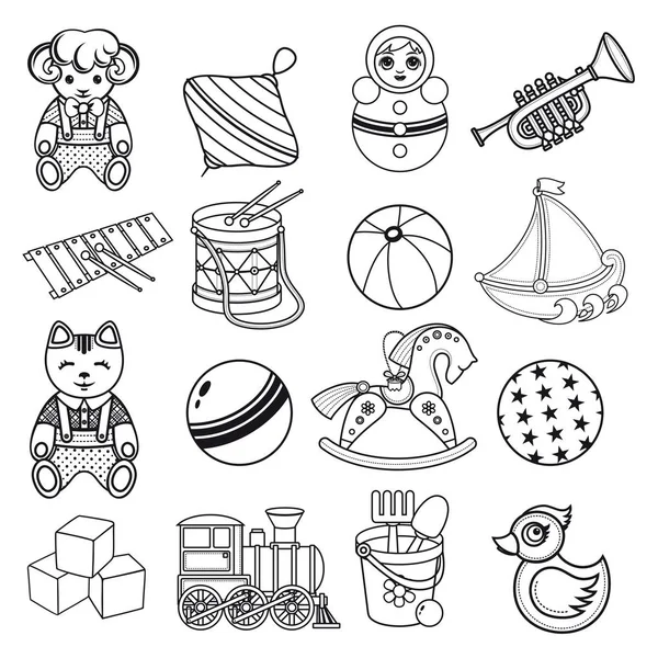  Çocuklar oyuncak seti. Bebek arka plan.