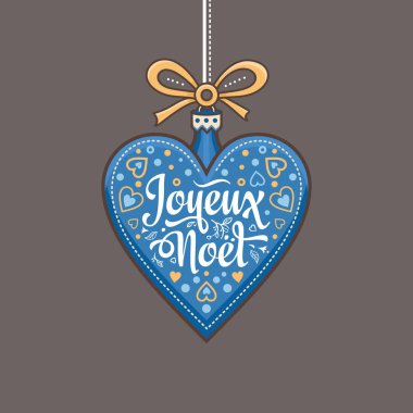 Tatil arka plan. Noel kartı Joyeux Noel. 