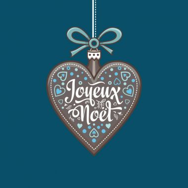 Noel kartı. Joyeux Noel. Tatil arka plan.