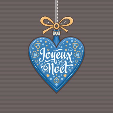 Tatil arka plan. Noel kartı Joyeux Noel. 