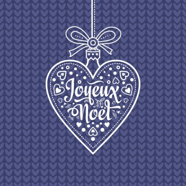 Tatil arka plan. Noel kartı Joyeux Noel.
