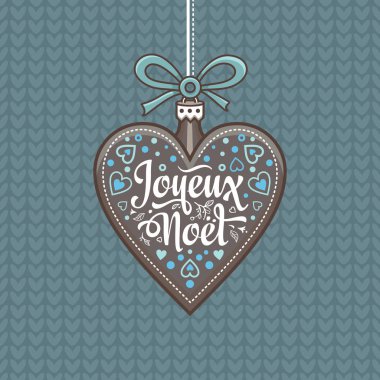 Noel kartı. Joyeux Noel. Tatil arka plan.