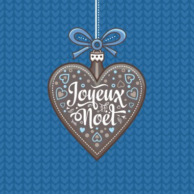 Noel kartı. Joyeux Noel. Tatil arka plan.