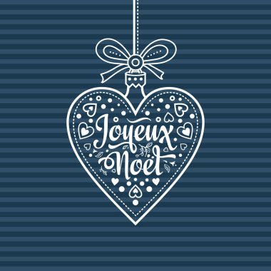 Tatil arka plan. Noel kartı Joyeux Noel.