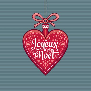 Kış arka plan. Noel kartı Joyeux Noel.