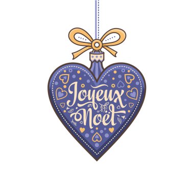 Fransız Merry Christmas Joyeux Noel. Tebrik kartı