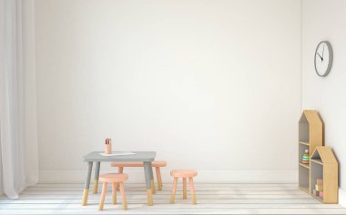 Oyun Odası iç. 3D render.