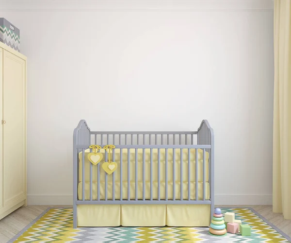 Interior of nursery. 3d render. — Stock Photo, Image