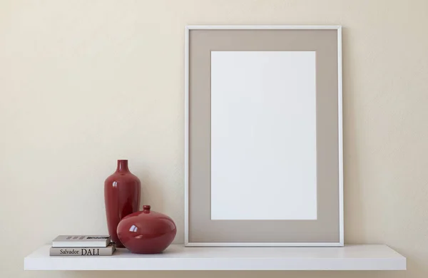 Frame mockup. 3D render. — Stockfoto