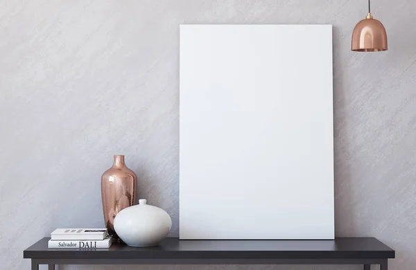 Canvas mockup. 3d render. — Stock Photo, Image