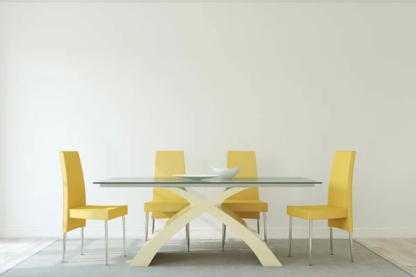 Sala da pranzo interior.3d rendering . — Foto Stock