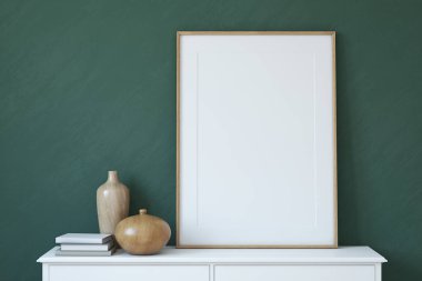 Çerçeve mockup. 3D render.