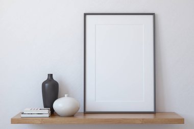 Çerçeve mockup. 3D render.