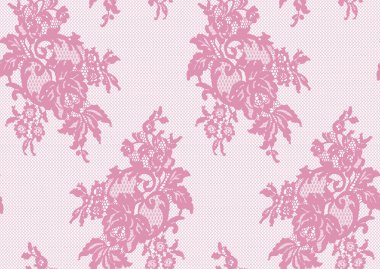 Sorunsuz pembe vektör dantel modeli