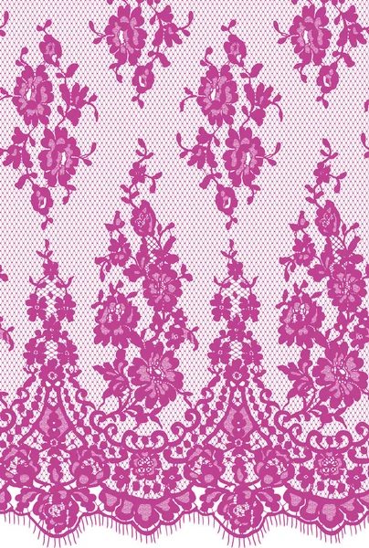 Seamless Pink Vector Lace Pattern — Stock Vector