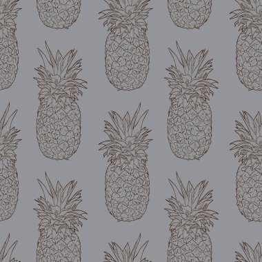 Sorunsuz Vecor ananas desen