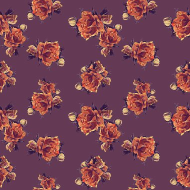 Kusursuz Vektör çiçek deseni