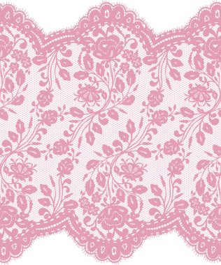 Sorunsuz pembe vektör dantel modeli