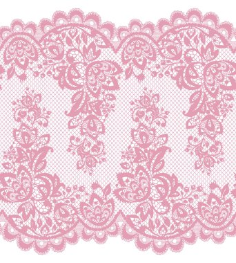 Sorunsuz pembe vektör dantel modeli