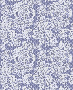 Kesintisiz beyaz vektör dantel modeli