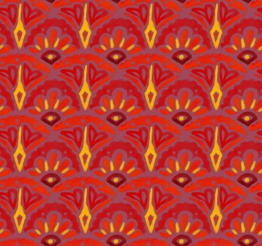 Dikişsiz suluboya soyut desen