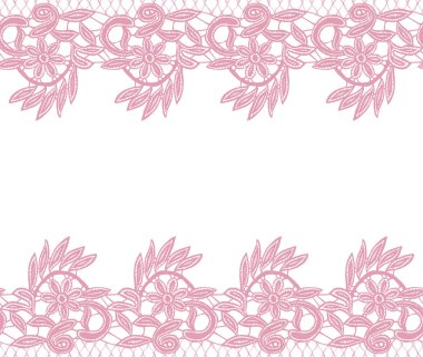 Kusursuz vektör dantel deseni