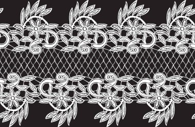 Kusursuz vektör dantel deseni