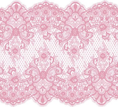Sorunsuz pembe vektör dantel modeli