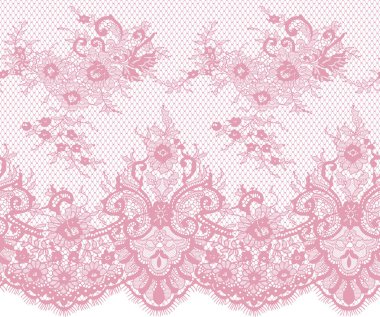 Sorunsuz pembe vektör dantel modeli