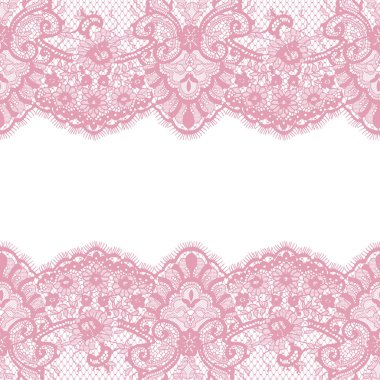 Sorunsuz pembe vektör dantel modeli