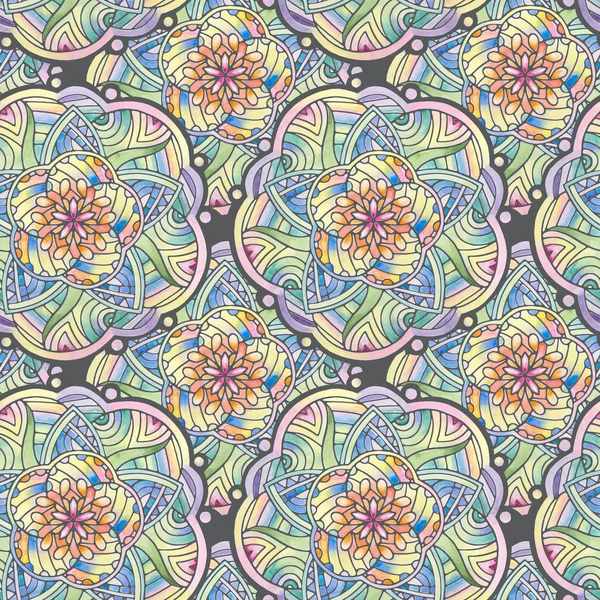 Imperméable sans couture motif Mandala coloré — Photo