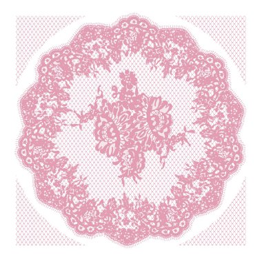 Vektör ayrıntılı dantel çerçeve