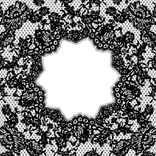 Vector gedetailleerde Lace Frame — Stockvector