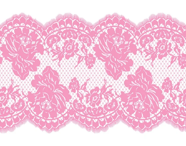 Seamless Vector Pink Lace Pattern — Stock Vector