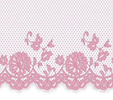 Sorunsuz vektör pembe dantel modeli
