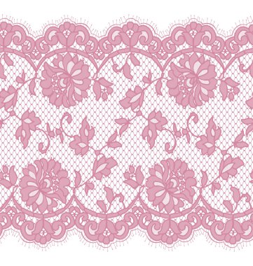 Sorunsuz vektör pembe dantel modeli