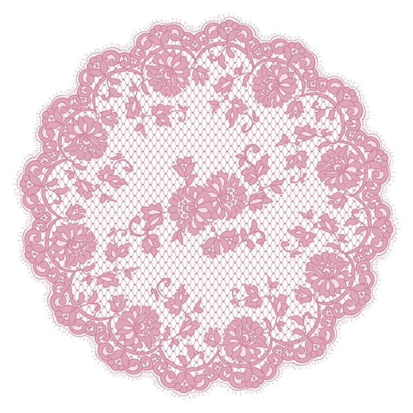 Vector Detailed Pink Lace Frame