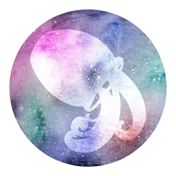 Akvarell Vízöntő horoszkóp — Stock Fotó