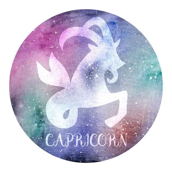 Acquerello segno zodiacale Capricorno — Foto Stock