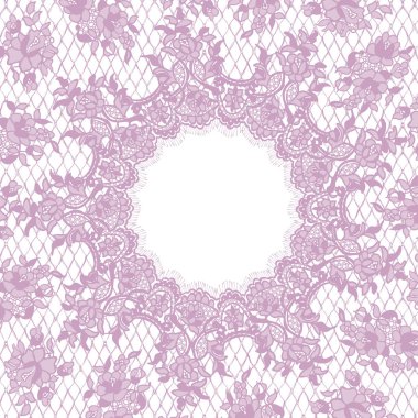 Vektör ayrıntılı dantel çerçeve