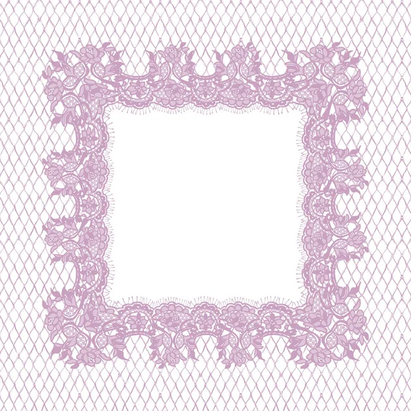 Vector Pink Lace Detailed Frame