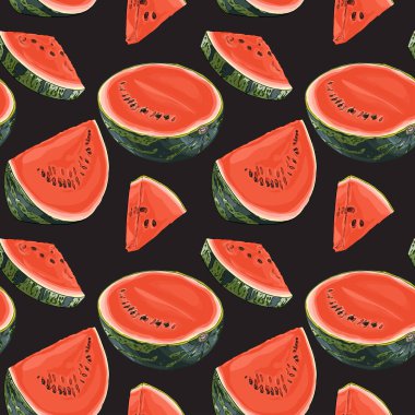 Sorunsuz vektör karpuz desen