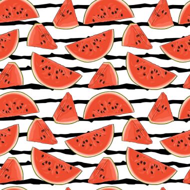 Sorunsuz vektör karpuz desen