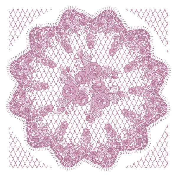 Vector Pink Lace Frame