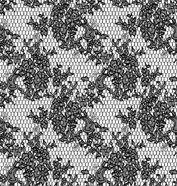 Seamless Vector Black Lace Pattern Stock Vector by ©maryswell 166440360
