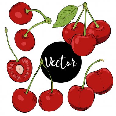 Vektör kiraz ayarla