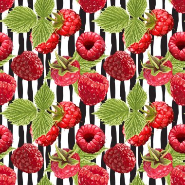 Sorunsuz vektör ahududu desen