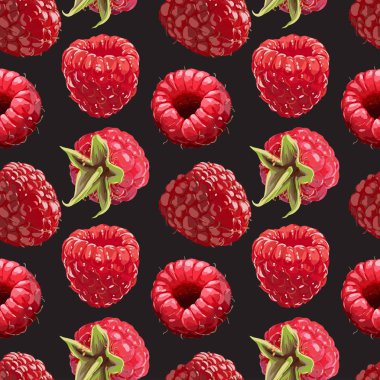 Sorunsuz vektör ahududu desen